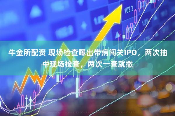 牛金所配资 现场检查曝出带病闯关IPO，两次抽中现场检查，两次一查就撤